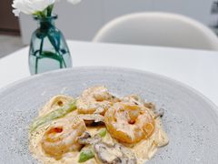 奶油鲜虾芦笋意面-Manner Coffee(万象食家店)