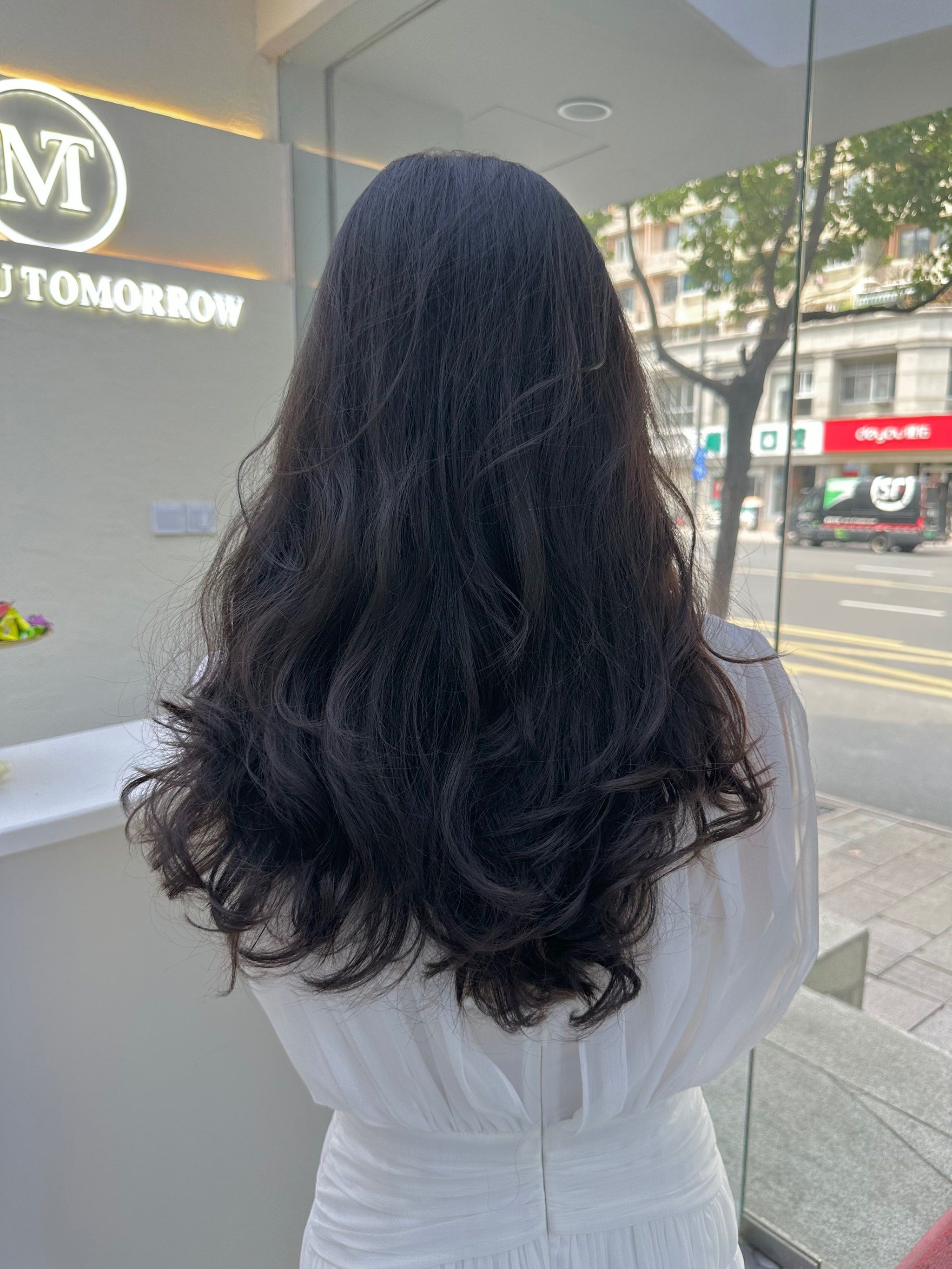 韩式大卷 #中长发烫发发型推荐 #附近哪里做头发好