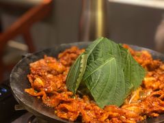 铁板章鱼五花肉-春熙台韩国料理·章鱼肥牛(西丽店)