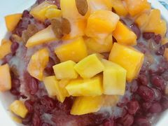 红豆芒果刨冰-梁子刨冰王&梁小糖(王顶堤店)