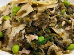 鲜笋毛豆炒雪菜-南花桥羊肉馆老字号(乌镇店)