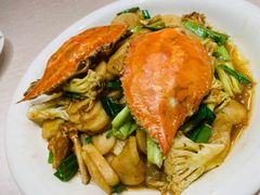 梭子蟹炒年糕-卢家湾大酒店(诸暨店)