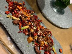 歌乐山辣子雪花牛肉-莲·中餐厅(成都首座万豪酒店)