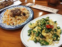 秋葵炒鸡蛋-巴依老爷新疆美食(望京小街店)