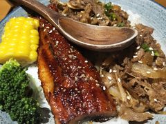牛肉鳗蒲烧双拼饭-渔寿司·日本料理(艾尚天地店)