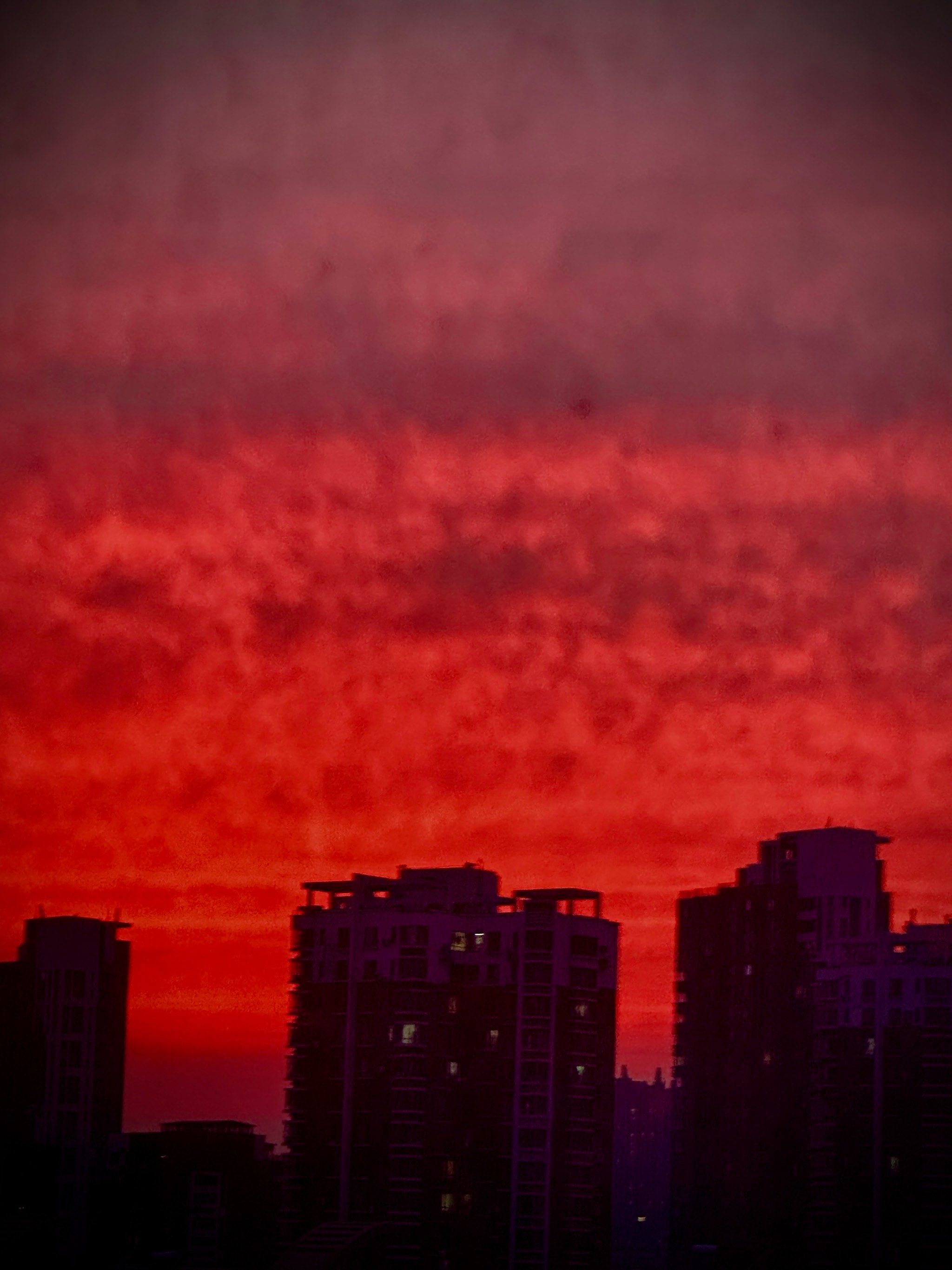 沈阳的红色天空