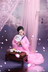-后宫·古装汉服京剧儿童亲子全家福摄影