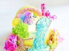 -咖咖熊蛋糕定制·蓝风车动物奶油