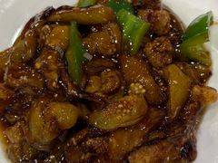 肉段烧烤茄子-听涛雅苑百味饺子老家菜馆