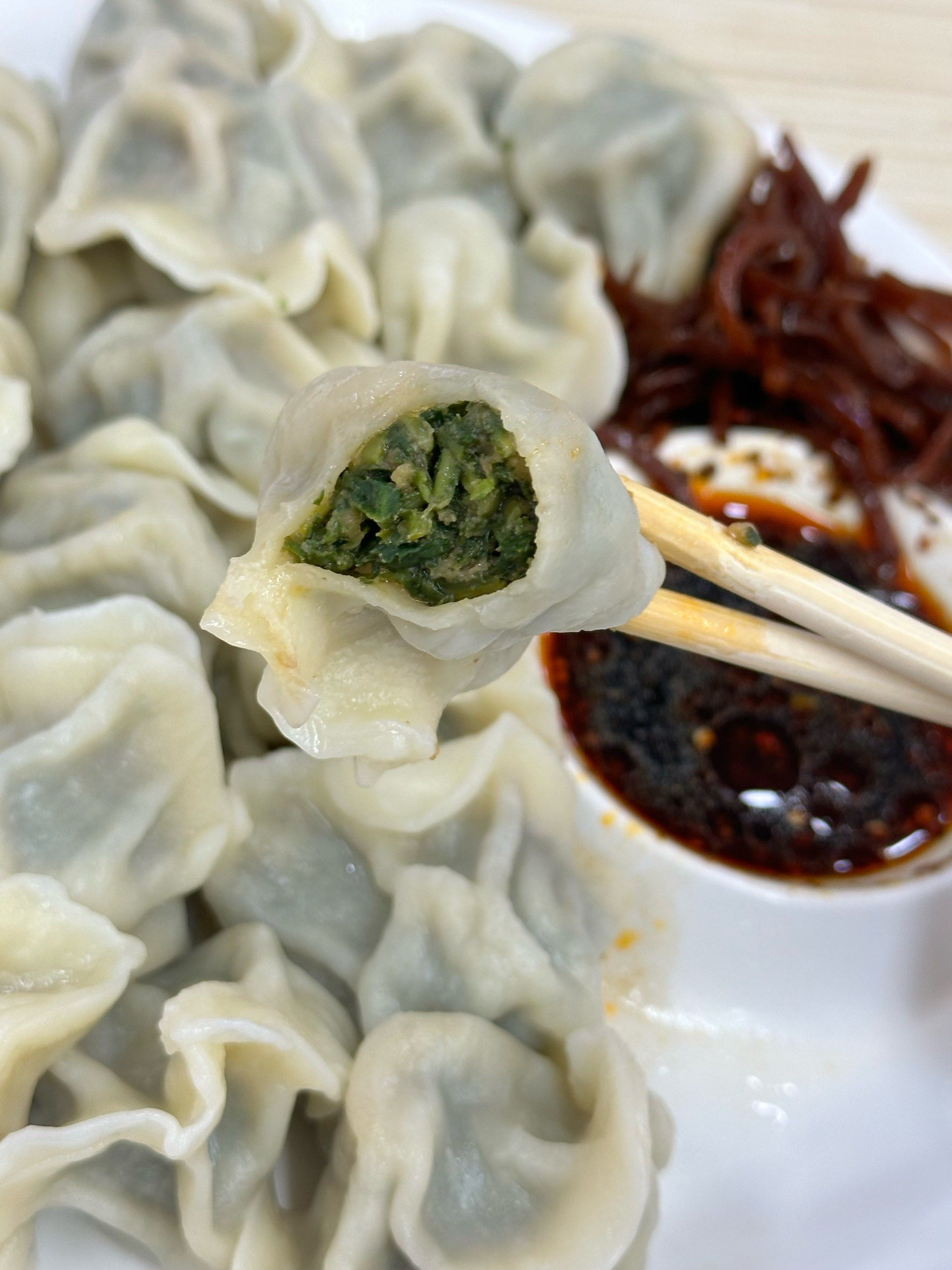 猪肉荠菜馅儿饺子太香啦