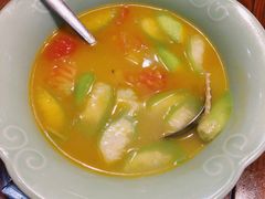 笋干丝瓜番茄汤-虎哥私房菜(馒头山店)
