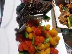-东来菜馆•手抓海鲜家常菜•海鲜锅贴(鸽子窝店)