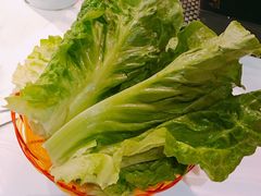 唐生菜-鲜入围煮花胶鸡海鲜火锅