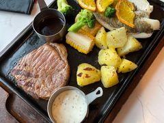 烤海鲈鱼·牛排拼盘-必胜客(安河桥北店)
