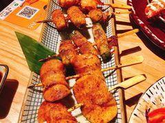 京都豚肉串烧拼盘-西月山居匠心创意料理(江汉路新佳丽广场店)