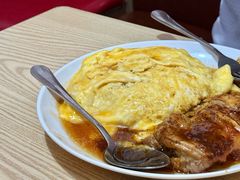 香煎猪扒煎蛋饭-伙记茶档(龙海风情小镇店)