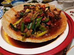 锅巴土公鸡-宁夏国强手抓羊肉·清真菜(未央路凤三店)