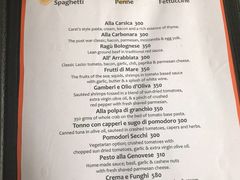 菜单-Trattoria Altrove
