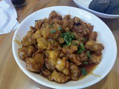 糖醋里脊-芦茨金富饭庄·25年老字号·专做稻草鸡