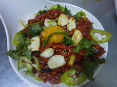 生拌牛肉-牡丹峰韩式料理店(中心街店)