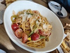 番茄蟹柳奶油意面-艾蜜西餐厅(梅园店)