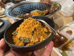 黄金肉松猪油拌饭-霸腹烤肉(厦门柚子番店)