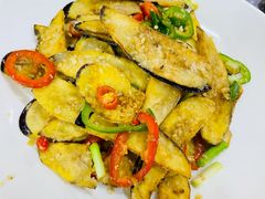 椒盐茄子-富来美食