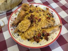 避风塘炒大对虾-吉源大排档·鱼生·海鲜(烧烤彩印厂店)