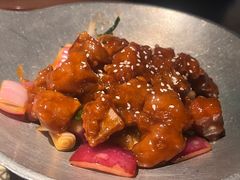 蒜香秘汁排骨-绿茶餐厅(同成街华联店)