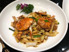 白蟹炒年糕-好兄弟郭巨海鲜(天一阁店)