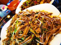 鸡蛋肉丝焖饼-南阳城烧烤海鲜酒店(和平路店)