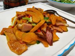 南瓜炒腊肉-上海老饭店(北京分店)