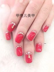 圣诞红-甲壳儿美甲美睫