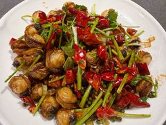 辣炒扇贝-五谷丰登农家院·地道胶东菜·海鲜烧烤(威海店)