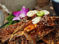 -明洞阿姨·韩式酱蟹烤肉·创意料理(三元桥店)
