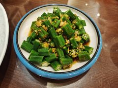 白灼秋葵-津菜宋记老房子(鼓楼店)