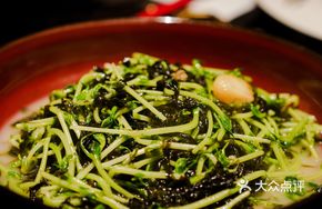 First-Harvest Seaweed with Pea Shoots