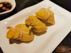 蟹籽金福袋-大匠工房古船木艺术餐厅·猪肚鸡专门店(长白仙岛店)