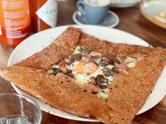 鸡蛋蘑菇熏肉荞麦可丽饼-RAC BAR(安福路店)