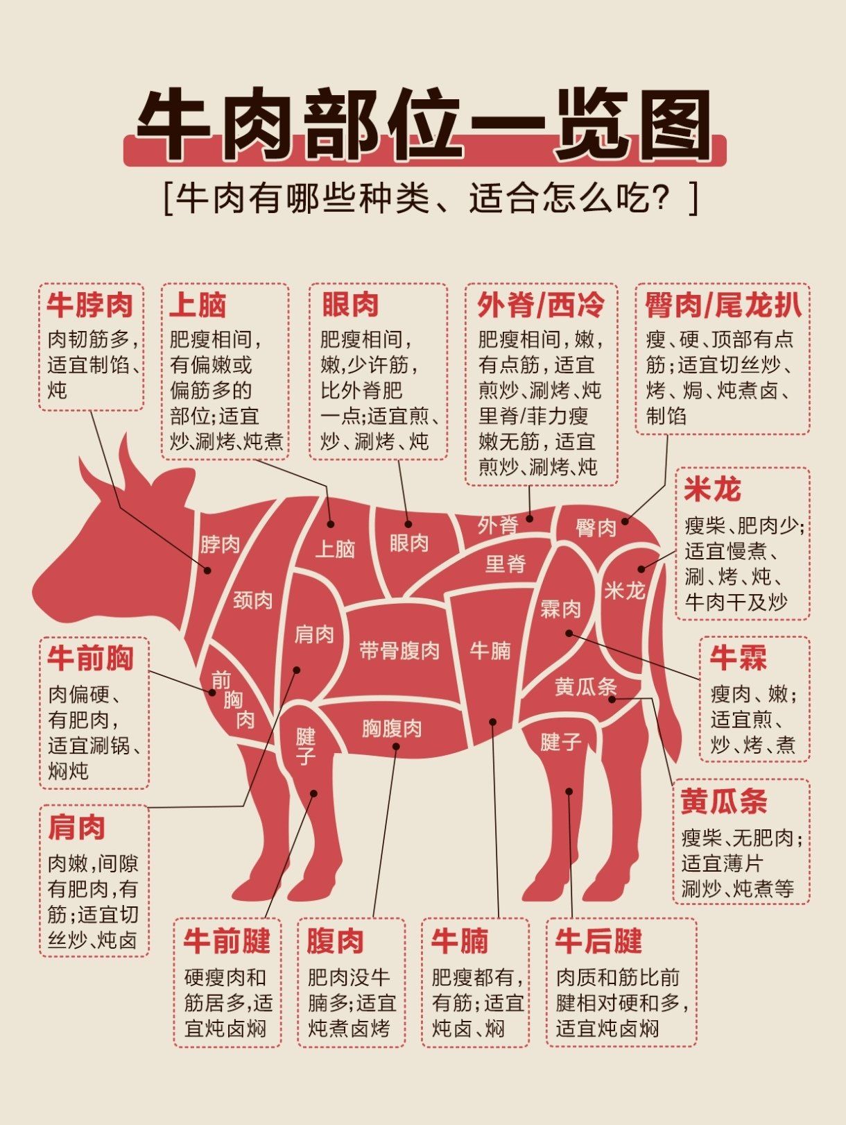 0元玩转这座城总是记不住牛肉部位的名字,西洋叫法和中国潮汕叫法也