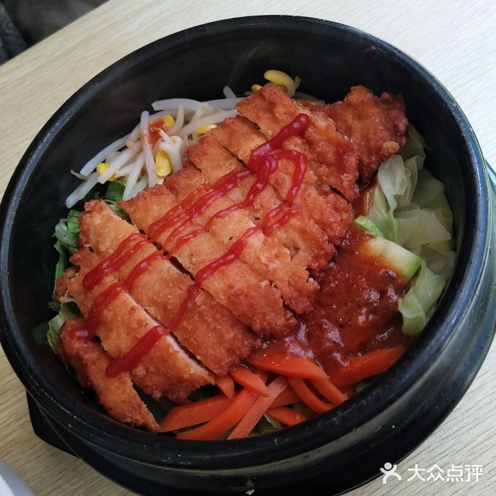 爽口鸡排拌饭