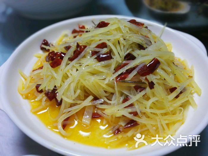 杨八桌重庆土菜馆-酸辣土豆丝-菜-酸辣土豆丝图片-扬州美食-大众点评