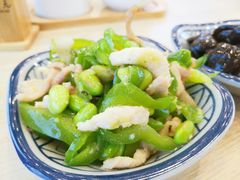 青椒毛豆肉丝-朱洪元苏式面馆(绿宝广场店)