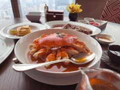 花雕肉碎蒸膏蟹-广州柏悦酒店·悦景轩·粤菜餐厅