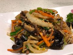 蘑菇炒杂菜-韩时烤肉(枫蓝店)