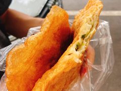 素韭菜馅饼-老方子馅饼粥(台东店)