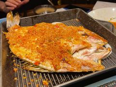 孜然蒜香鲈鱼-楼兰新疆主题餐厅(苏州中心店)