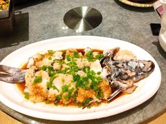 青椒蒸长江鮰鱼-好福记饭店(红梅公园店)