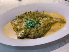 雪菜蒸野生大黄鱼-麟1929(外滩店)