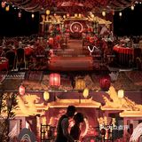 3.8w|大气磅礴的红金色传统中式婚礼，这就是国潮魅力